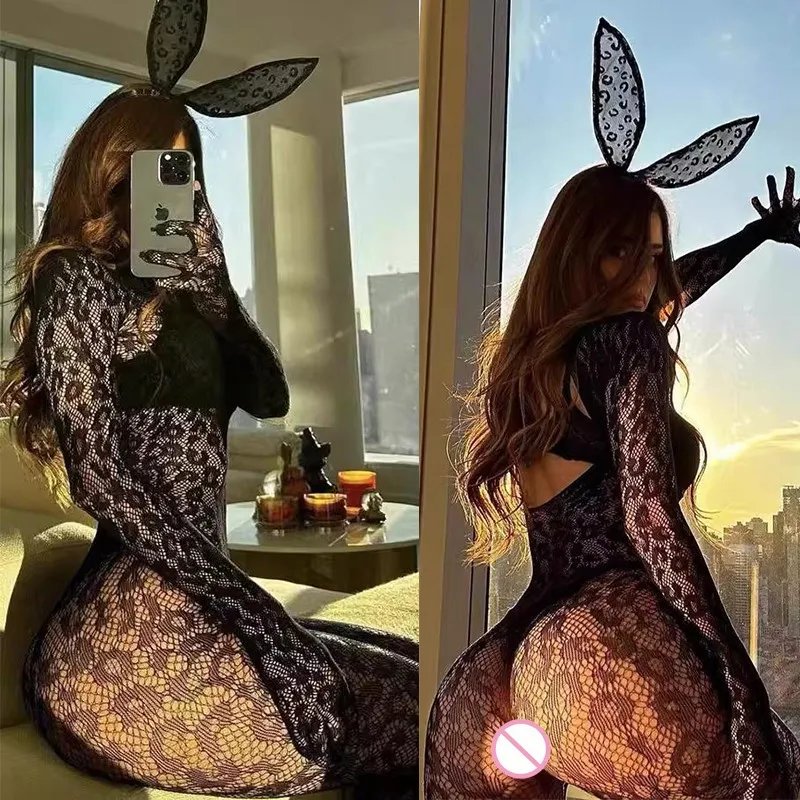 ارتداءها مثير بذلة بأكمام طويلة سترة شبكية لا حجب انظر من خلال جوارب شبكة سترة مثير بدلة الجنس الساخنة تسوق مثير